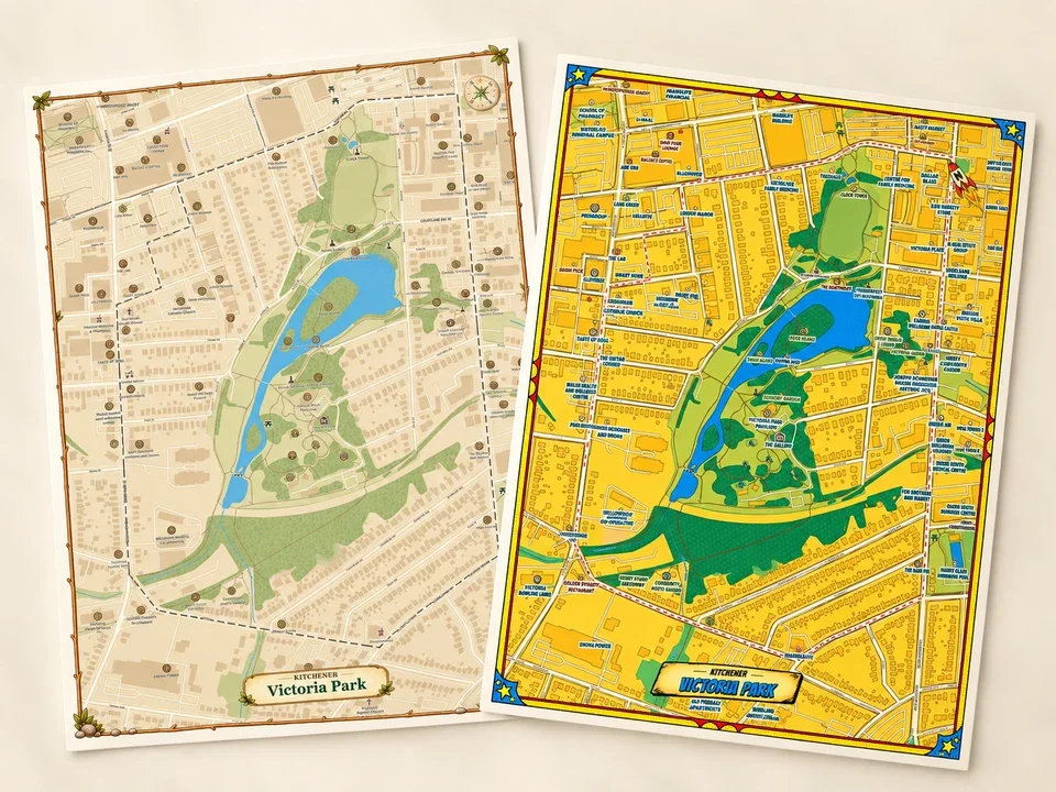 Victoria Park — two style previews