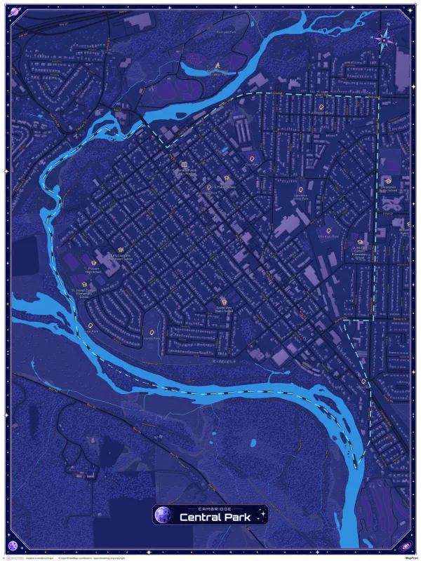 Central Park neighbourhood map